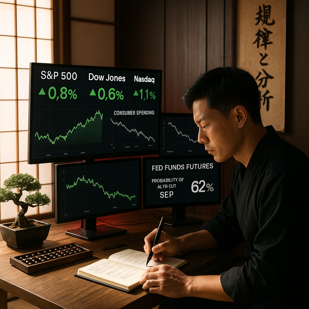 US Stocks Rise as Weak Consumer Data Fuels Rate Cut Hopes